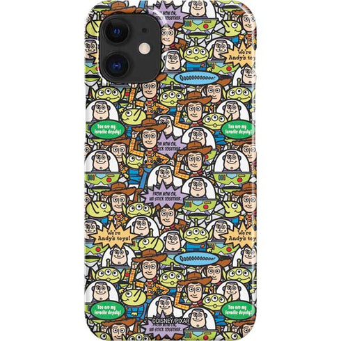 Disney Toy Story Characters Collage Pattern iPhone 12 Mini Lite Case