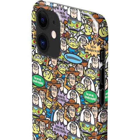 Disney Toy Story Characters Collage Pattern iPhone 12 Mini Lite Case
