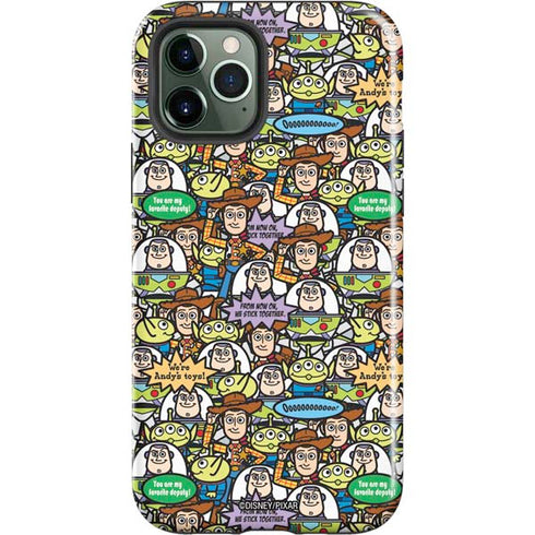 Disney Toy Story Characters Collage Pattern iPhone 12 Pro Impact Case