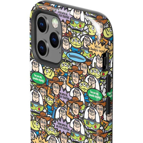Disney Toy Story Characters Collage Pattern iPhone 12 Pro Impact Case