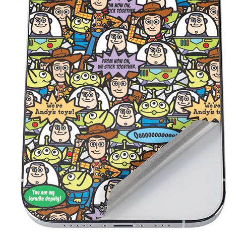 Disney Toy Story Characters Collage Pattern iPhone 12 Pro Skin