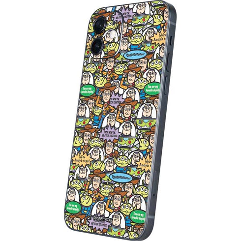 Disney Toy Story Characters Collage Pattern iPhone 12 Skin