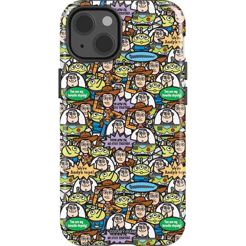 Disney Toy Story Characters Collage Pattern iPhone 13 Impact Case