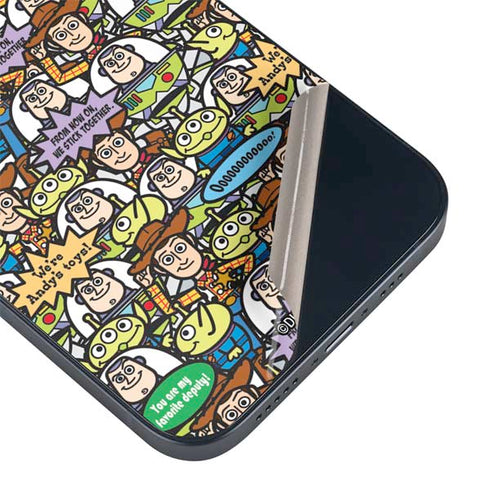 Disney Toy Story Characters Collage Pattern iPhone 13 Mini Skin