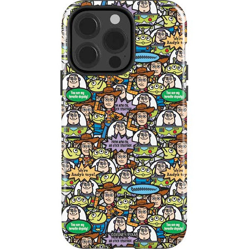 Disney Toy Story Characters Collage Pattern iPhone 13 Pro Impact Case