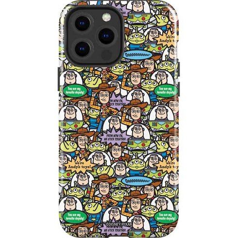 Disney Toy Story Characters Collage Pattern iPhone 13 Pro Max Impact Case