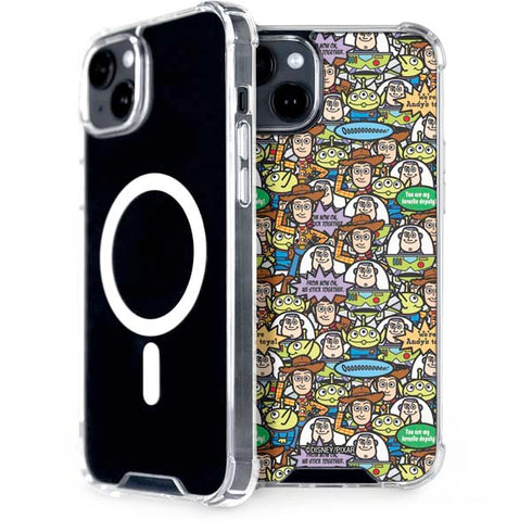 Disney Toy Story Characters Collage Pattern iPhone 14 Plus MagSafe Case