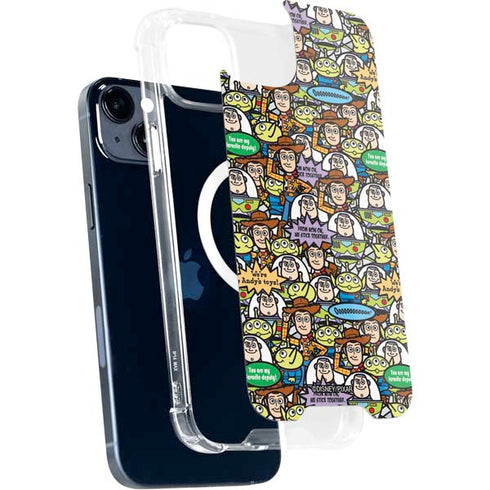 Disney Toy Story Characters Collage Pattern iPhone 14 Plus MagSafe Case