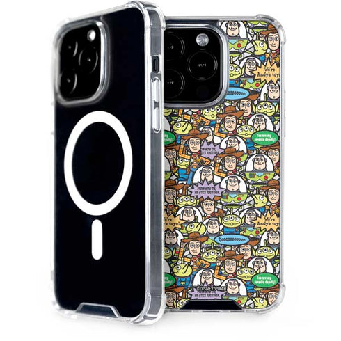 Disney Toy Story Characters Collage Pattern iPhone 15 Pro MagSafe Case