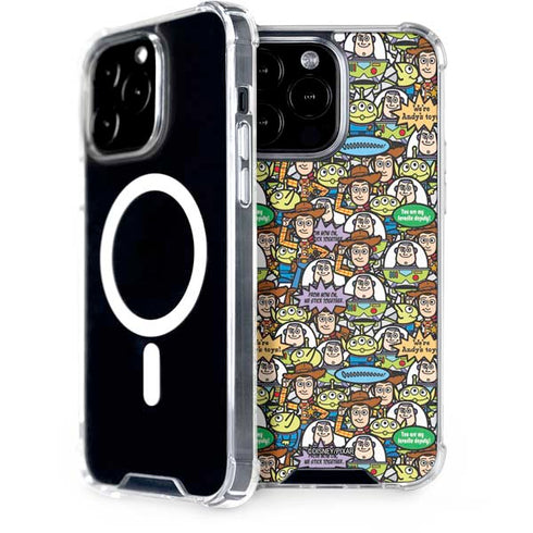 Disney Toy Story Characters Collage Pattern iPhone 15 Pro Max MagSafe Case