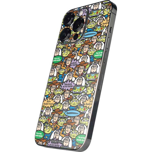 Disney Toy Story Characters Collage Pattern iPhone 14 Pro Max Skin