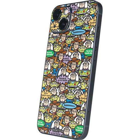 Disney Toy Story Characters Collage Pattern iPhone 14 Skin