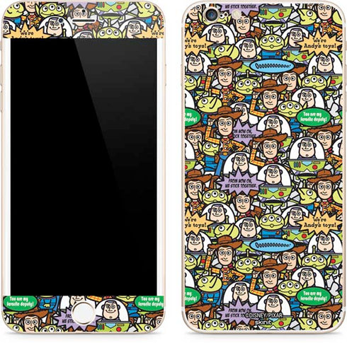 Disney Toy Story Characters Collage Pattern iPhone 6/6s Plus Skin