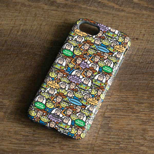 Disney Toy Story Characters Collage Pattern iPhone 8 Pro Case
