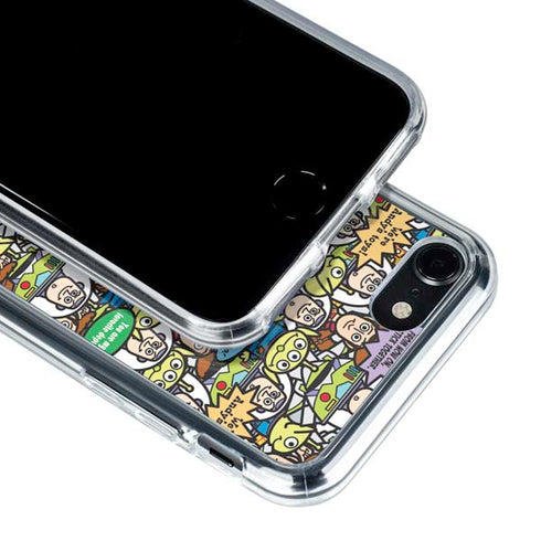 Disney Toy Story Characters Collage Pattern iPhone SE (2nd & 3rd Gen) Clear Case