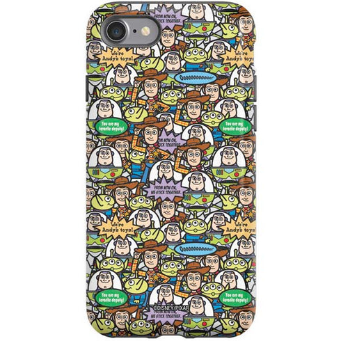 Disney Toy Story Characters Collage Pattern iPhone SE (2nd & 3rd Gen) Pro Case