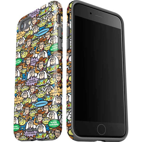 Disney Toy Story Characters Collage Pattern iPhone SE (2nd & 3rd Gen) Pro Case