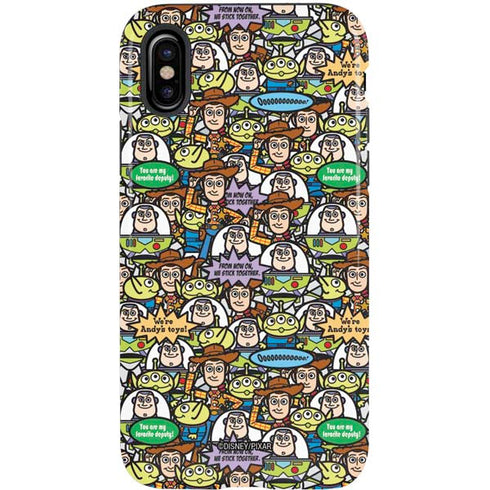 Disney Toy Story Characters Collage Pattern iPhone X Pro Case