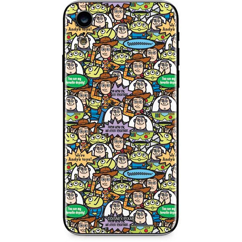Disney Toy Story Characters Collage Pattern iPhone XR Skin