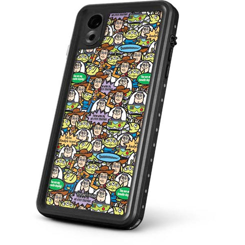 Disney Toy Story Characters Collage Pattern iPhone XR Waterproof Case
