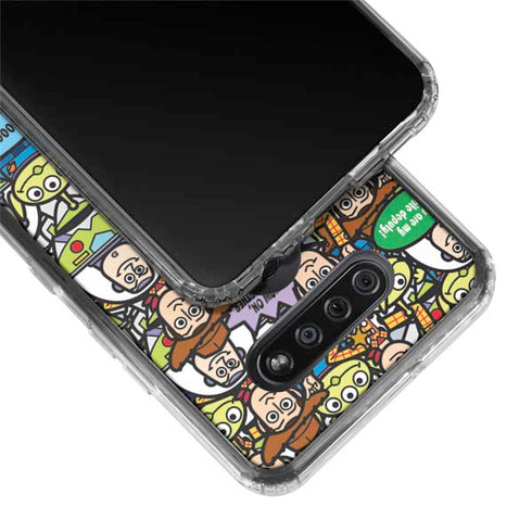 Disney Toy Story Characters Collage Pattern LG K51/Q51 Clear Case