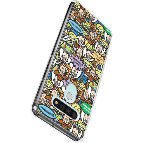Disney Toy Story Characters Collage Pattern LG Stylo 6 Clear Case