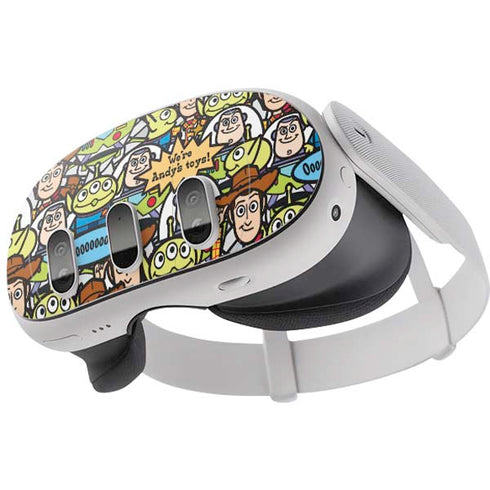 Disney Toy Story Characters Collage Pattern Meta Quest 3 Skin