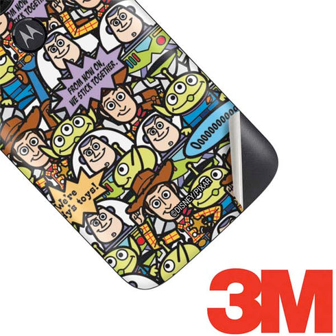 Disney Toy Story Characters Collage Pattern Moto E5 Play Skin