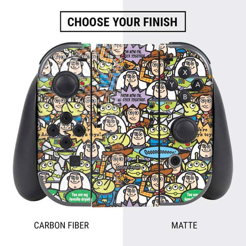 Disney Toy Story Characters Collage Pattern Nintendo Switch Bundle Skin