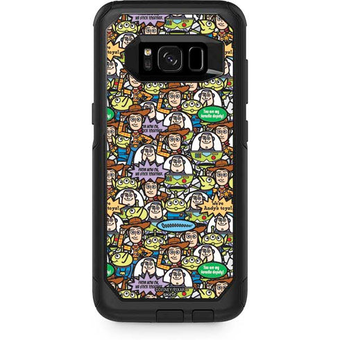 Disney Toy Story Characters Collage Pattern Otterbox Commuter Galaxy Skin