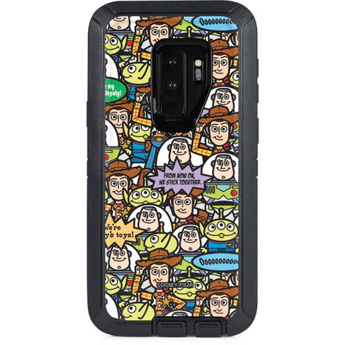 Disney Toy Story Characters Collage Pattern Otterbox Defender Galaxy Skin