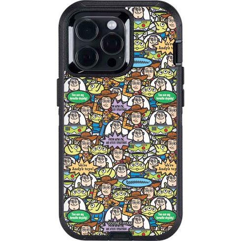 Disney Toy Story Characters Collage Pattern Otterbox Defender iPhone Skin