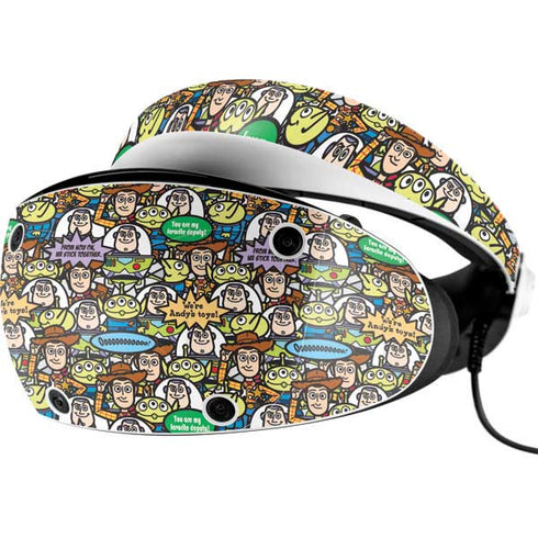 Disney Toy Story Characters Collage Pattern PlayStation VR2 Skin