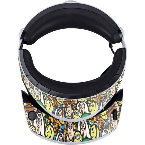 Disney Toy Story Characters Collage Pattern PlayStation VR2 Skin