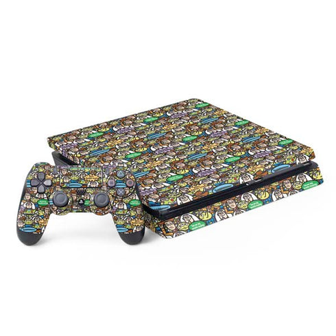 Disney Toy Story Characters Collage Pattern PS4 Slim Bundle Skin
