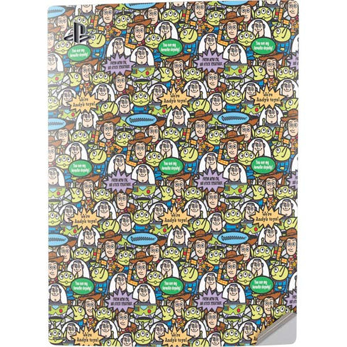 Disney Toy Story Characters Collage Pattern PS5 Digital Edition Console Skin