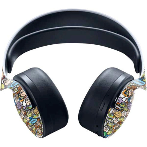 Disney Toy Story Characters Collage Pattern PULSE 3D Wireless Headset for PS5 Skin