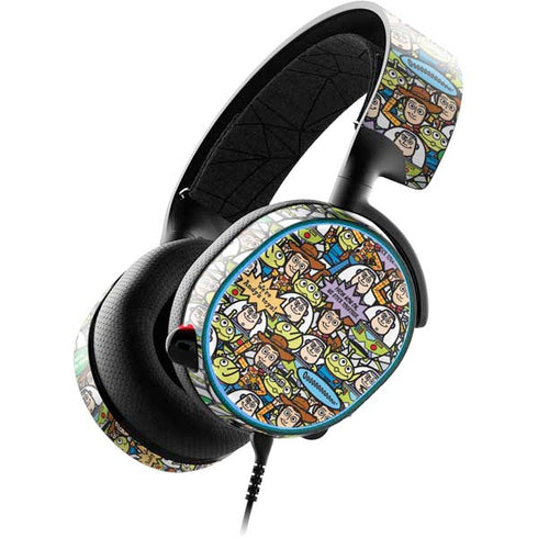 Disney Toy Story Characters Collage Pattern SteelSeries Arctis 3 Skin