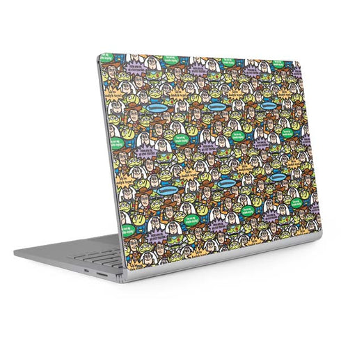 Disney Toy Story Characters Collage Pattern Surface Book 2 15in Skin