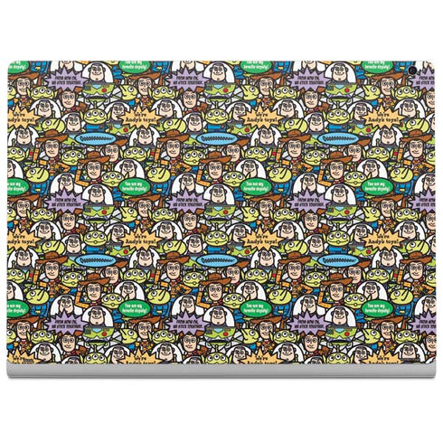 Disney Toy Story Characters Collage Pattern Surface Book 2 15in Skin