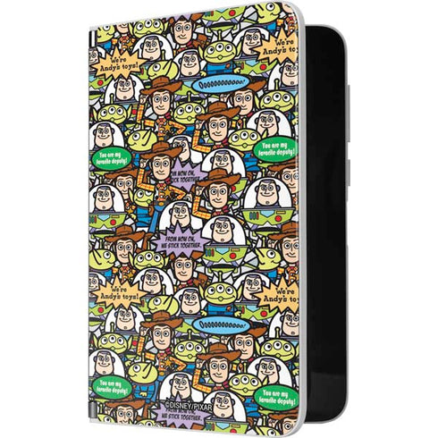 Disney Toy Story Characters Collage Pattern Surface Duo Skin