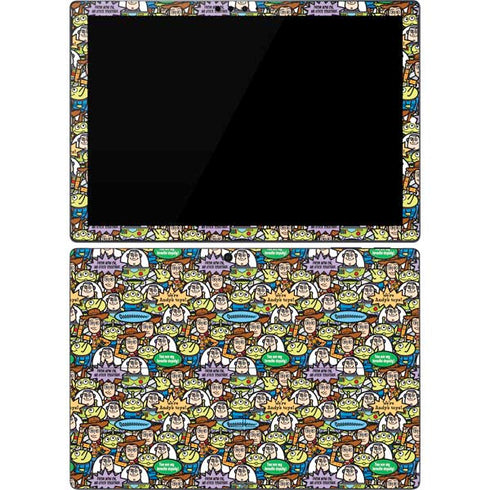 Disney Toy Story Characters Collage Pattern Surface Pro 7 Skin