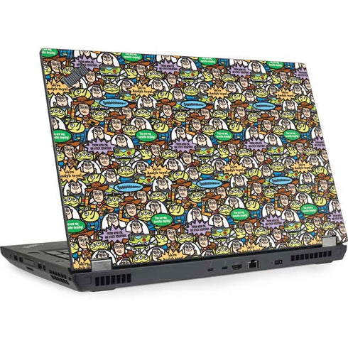 Disney Toy Story Characters Collage Pattern Lenovo ThinkPad Skin
