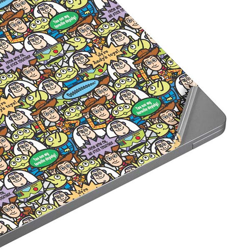 Disney Toy Story Characters Collage Pattern Universal Laptop 16in (13 x 9.4in) Skin