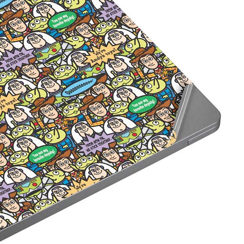Disney Toy Story Characters Collage Pattern Universal Laptop 17in (13.8 x 10in) Skin