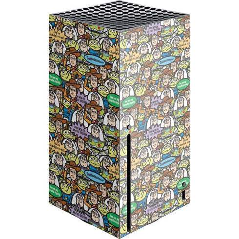 Disney Toy Story Characters Collage Pattern Xbox Series X Console Skin