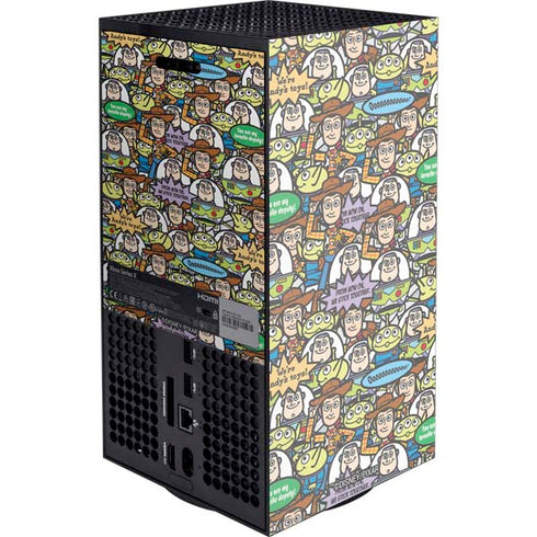 Disney Toy Story Characters Collage Pattern Xbox Series X Console Skin