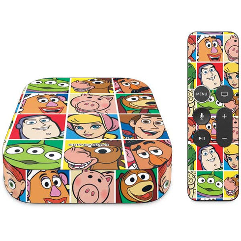 Disney Toy Story Characters Collage faces Apple TV Skin