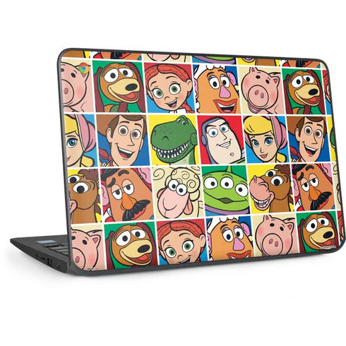 Disney Toy Story Characters Collage faces HP Chromebook Skin
