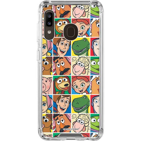 Disney Toy Story Characters Collage faces Galaxy A30 Clear Case